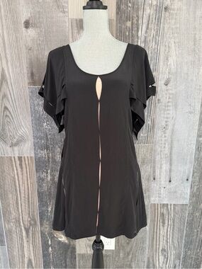 Madison Marcus 100% Silk Cutout Mini Dress